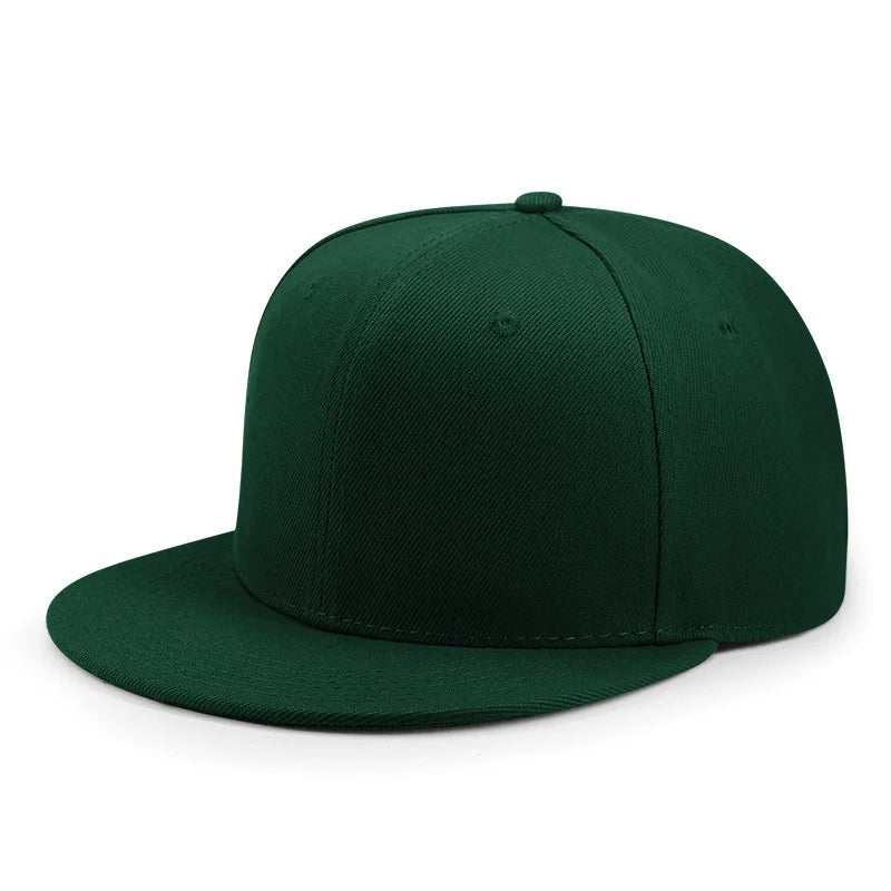 Gorra de béisbol para adultos con parte trasera cerrada, para cabezas pequeñas, para mujer y hombre, en blanco, estilo hip-hop, con cierre snapback, para hombre, tallas grandes, ajustadas, con visera plana, de 55 cm a 64 cm