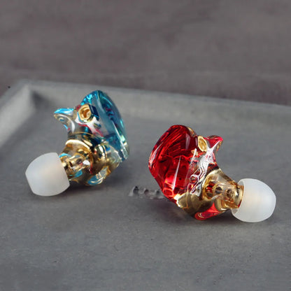 FENGRU Diy QZX-A1 fait sur mesure dans l'oreille écouteur en résine HiFi course sport sauna téléphone avec interface MMCX (câble non inclus)