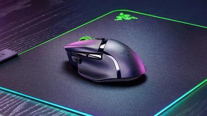 Original Razer Basilisk V3 X HyperSpeed anpassbare kabellose Gaming-Maus, optischer 18K-Sensor, Chroma RGB, 9 programmierbare Bedienelemente