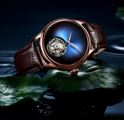 AESOP Flying Tourbillon Skeleton Watch For Men Mechanical Waterproof Mens Watches Top Brand Luxury Movement Stainless Steel 2025