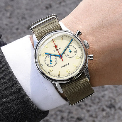 SEAKOSS 1963 Chronograph 42mm 40mm 38mm Sapphire Original Seagull ST1901 Movement With Gooseneck Pilot Men's Mechanical Watches