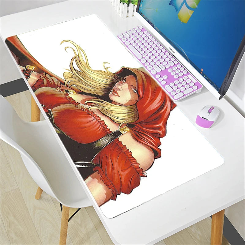 Overwatch-hiirimatto suuri DIY kawaii XXL PC-tietokoneen pöytämatto pelaajalle, toimistomatto, näppäimistöalusta, pelitarvikkeet, hiirimatto