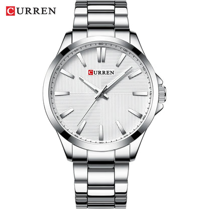 Relógio de homem CURREN – Modelo de luxo, estanque, estilo militar, em aço inoxidável – Relógio de pulso desportivo (ref. 8322)