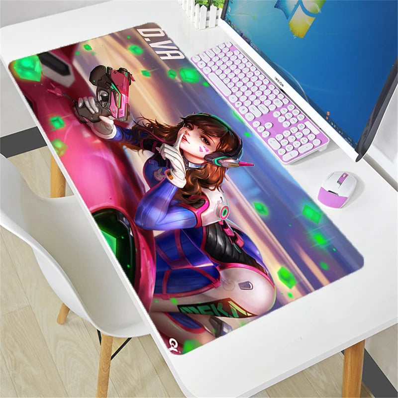 Overwatch-hiirimatto suuri DIY kawaii XXL PC-tietokoneen pöytämatto pelaajalle, toimistomatto, näppäimistöalusta, pelitarvikkeet, hiirimatto