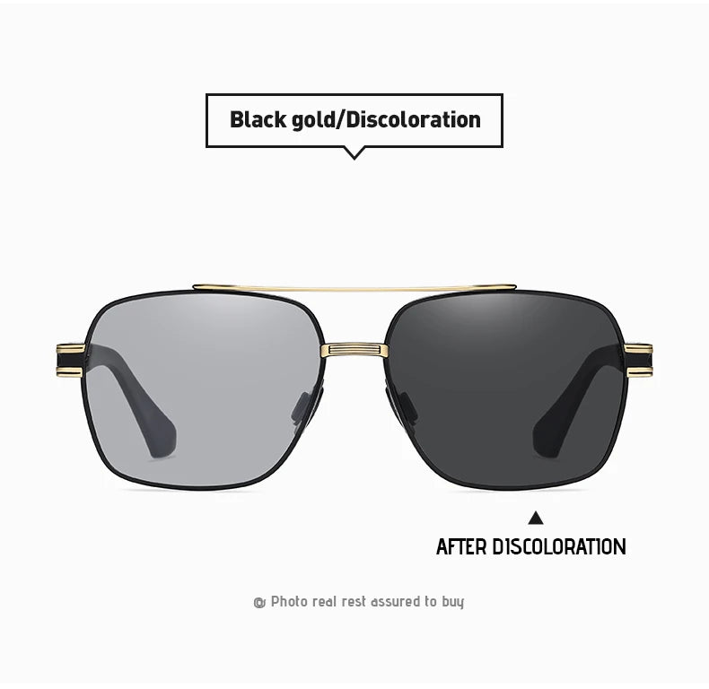 CoolPandas High Quality Sunglasses Polarized Men Women Photochromic UV400 Protection Driving Sun Glasses Unisex Chameleon Lens