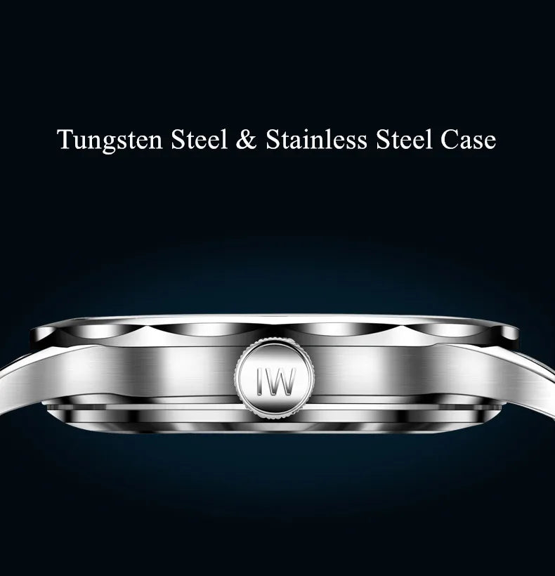 CARNIVAL Herren-Armbanduhr aus Wolfram – mechanische Luxusuhr mit NH36-Automatikwerk, wasserdicht