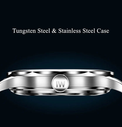 CARNIVAL Herren-Armbanduhr aus Wolfram – mechanische Luxusuhr mit NH36-Automatikwerk, wasserdicht