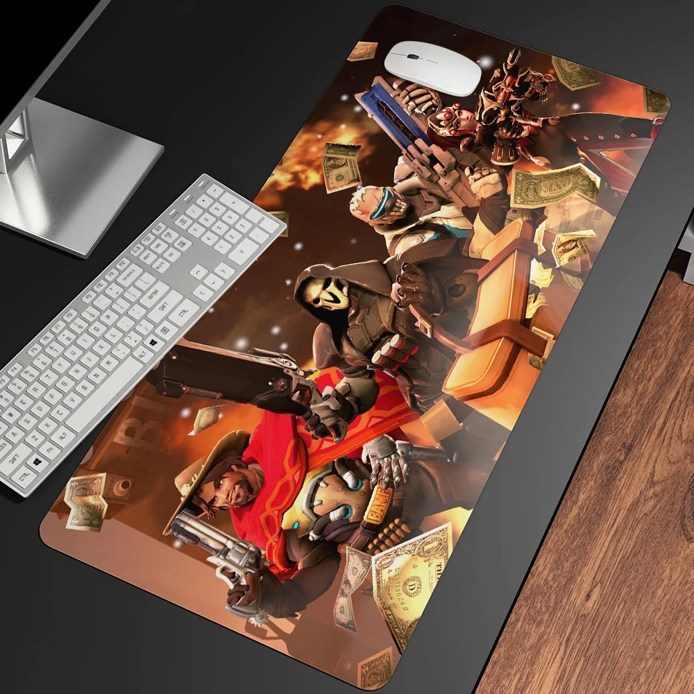 XXL Gaming Anime Mouse Pad Large Mouse Mat Girl Keyboard Computer PC  Edge Desk Mat For Overwatch/cs Go Gamer Mousepad