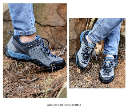 HUMTTO Trekking Shoes for Women Winter Hiking Shoes Women's Waterproof New Luxury Designer Climbing Leather Casual Woman Sneakers