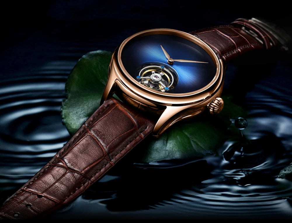 AESOP Flying Tourbillon Skeleton Watch For Men Mechanical Waterproof Mens Watches Top Brand Luxury Movement Stainless Steel 2025