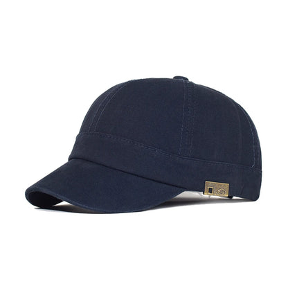 Short Brim Baseball Cap Cotton Men Women Soft Vintage Dad Hat Adjustable Trucker Style Low Profile Caps
