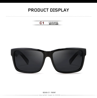 KDEAM Revamp Of Sport Men Sunglasses Polarized Shockingly Colors Sun Glasses Outdoor Driving Photochromic Sunglass With Box