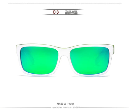 KDEAM Revamp Of Sport Men Sunglasses Polarized Shockingly Colors Sun Glasses Outdoor Driving Photochromic Sunglass With Box