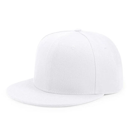 Gorra de béisbol para adultos con parte trasera cerrada, para cabezas pequeñas, para mujer y hombre, en blanco, estilo hip-hop, con cierre snapback, para hombre, tallas grandes, ajustadas, con visera plana, de 55 cm a 64 cm