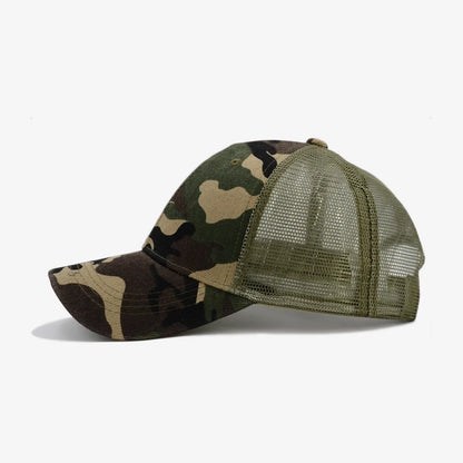 COKK Камуфлажна бейзболна шапка за мъже, Snapback, летни шапки за жени, дишаща спортна шапка от мрежа, шапка за слънце, слънцезащитна шапка, голф, регулируема, за възрастни