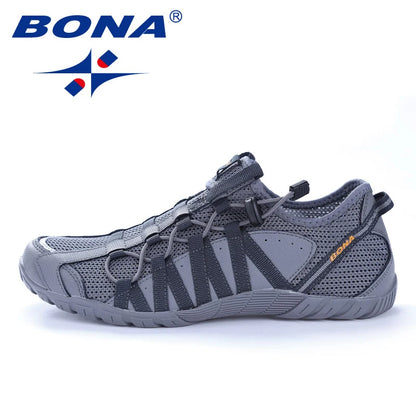 BONA New Popular Style Men Running Shoes Lace Up Athletic Shoes Outdoor Walkng jogging Sneakers Comfortable