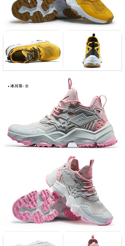 RAX Running Shoes Men&Women Outdoor Sport Shoes Breathable Lightweight Sneakers Air Mesh Upper Anti-slip Natural Rubber Outsole
