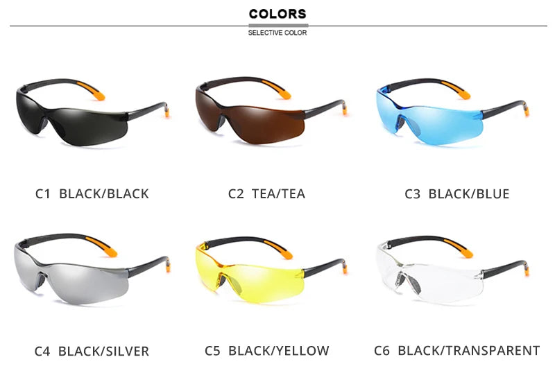 Fashion Sport Sunglasses Men Women Stylish Running Fishing Hiking Sun Glasses Vintage Protective Goggles Shades