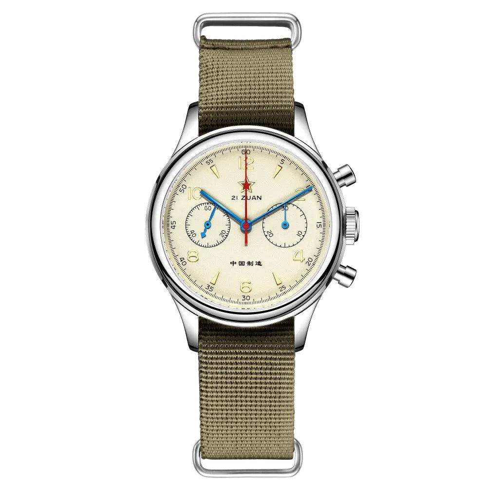 SEAKOSS 1963 Chronograph 42mm 40mm 38mm Sapphire Original Seagull ST1901 Movement With Gooseneck Pilot Men's Mechanical Watches
