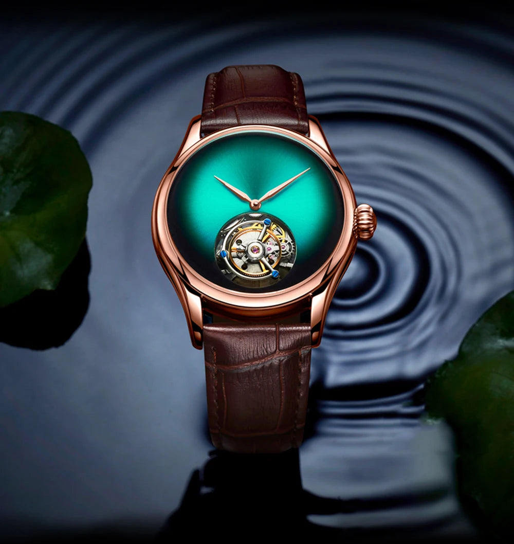 AESOP Flying Tourbillon Skeleton Watch For Men Mechanical Waterproof Mens Watches Top Brand Luxury Movement Stainless Steel 2025
