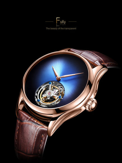 AESOP Flying Tourbillon Skeleton Watch For Men Mechanical Waterproof Mens Watches Top Brand Luxury Movement Stainless Steel 2025