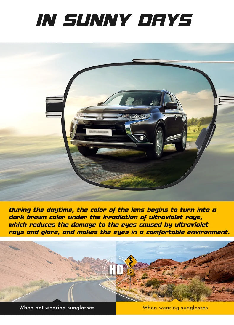CoolPandas High Quality Sunglasses Polarized Men Women Photochromic UV400 Protection Driving Sun Glasses Unisex Chameleon Lens