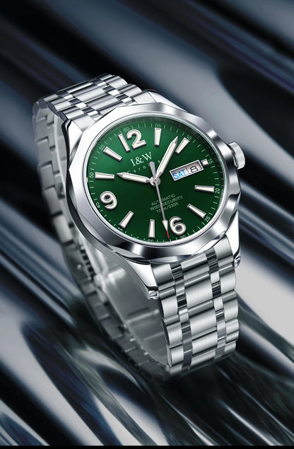 CARNIVAL Herren-Armbanduhr aus Wolfram – mechanische Luxusuhr mit NH36-Automatikwerk, wasserdicht