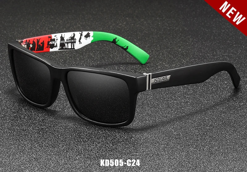 KDEAM Revamp Of Sport Men Sunglasses Polarized Shockingly Colors Sun Glasses Outdoor Driving Photochromic Sunglass With Box