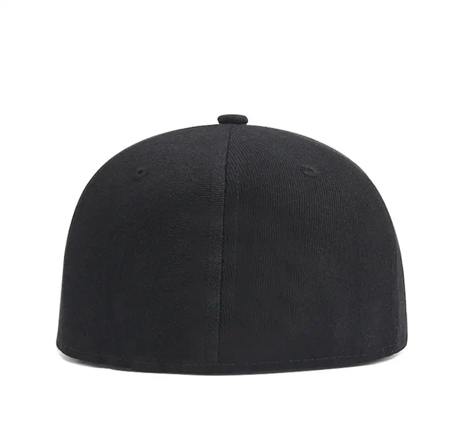 Gorra de béisbol para adultos con parte trasera cerrada, para cabezas pequeñas, para mujer y hombre, en blanco, estilo hip-hop, con cierre snapback, para hombre, tallas grandes, ajustadas, con visera plana, de 55 cm a 64 cm