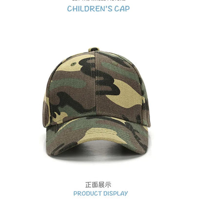 Sommer 3-10 år Forældre og børn Matchende camouflage-baseballkasketter i mesh til babyer Udendørs afslappet solbeskyttelse Åndbar solskærm T30