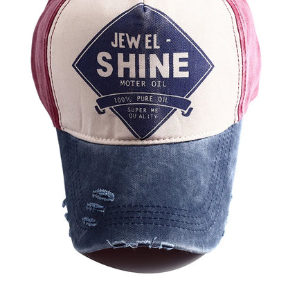 2026 New High Quality Vintage Letter Print Baseball Cap Men Women Snapback Adjustable Outdoor Hip Hop Denim Dad Hats Bone