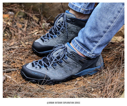 HUMTTO Trekking Shoes for Women Winter Hiking Shoes Women's Waterproof New Luxury Designer Climbing Leather Casual Woman Sneakers