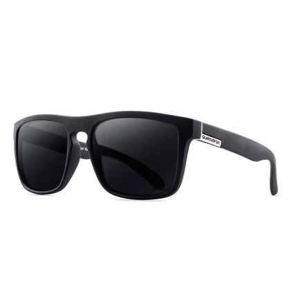 2PCS Fashion Square Polarized Sunglasses Men Vintage Plastic Male Sun Glasses Women Stylish Black Sport Shades UV400