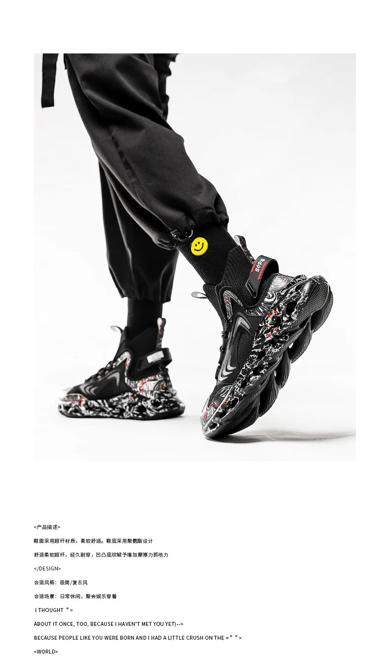 Men's Sneakers Luxury Designer Casual Shoes Platform Shoes Fashion Blade Loafers Running Shoes for Men