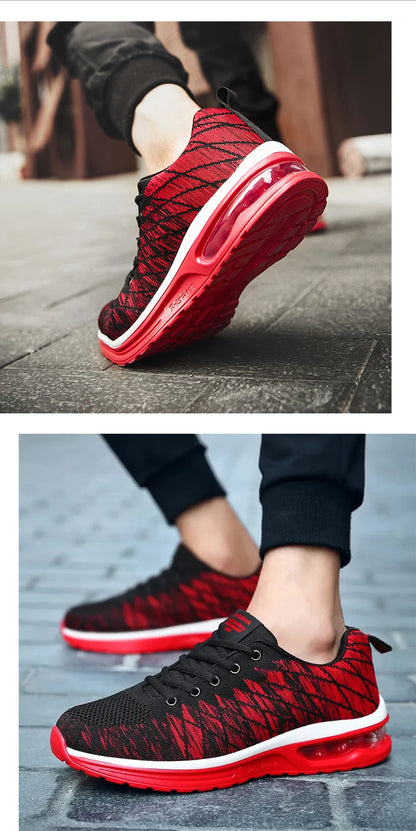 Löparskor för män, fashionabla, andningsbara, utomhus-, sportskor för män, sneakers, bekväma sportskor för kvinnor