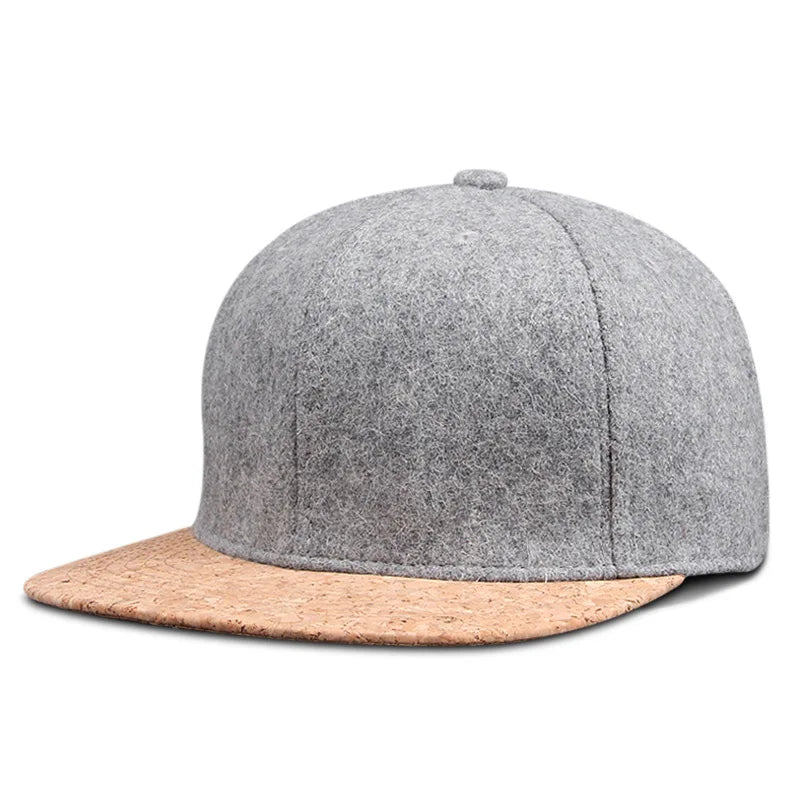 Dad Winter felt hip hop caps flat peak felt baseball cap big bone man plus size fitted snapback hats 56cm 58cm 60cm 62cm 64cm