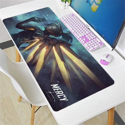 Overwatch-hiirimatto suuri DIY kawaii XXL PC-tietokoneen pöytämatto pelaajalle, toimistomatto, näppäimistöalusta, pelitarvikkeet, hiirimatto