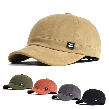 Vintage kšiltovka s krátkým kšiltem, bavlněná, pro muže i ženy, měkká kšiltovka typu „dad hat“, nastavitelná, ve stylu „trucker“, nízkoprofilová kšiltovka