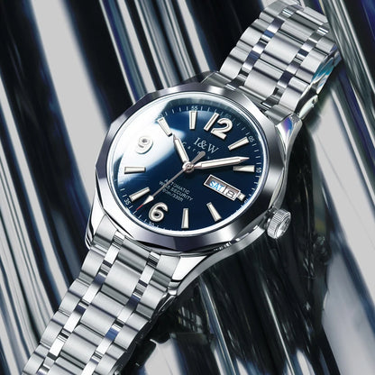 CARNIVAL Herren-Armbanduhr aus Wolfram – mechanische Luxusuhr mit NH36-Automatikwerk, wasserdicht