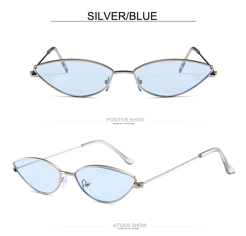 Cute Sexy Cat Eye Sunglasses Women Retro Small Black Red Pink Cateye Sun Glasses Female Vintage Shades For Women Party Glasses