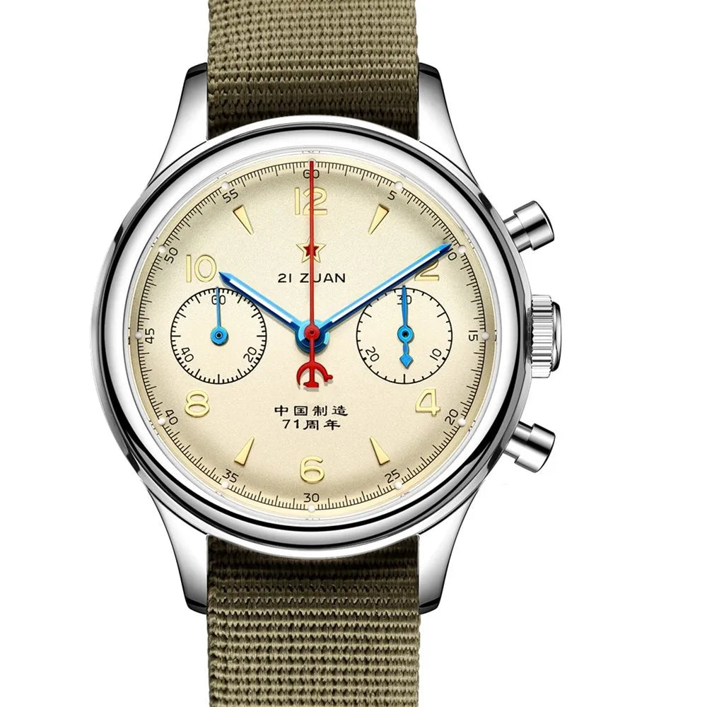 SEAKOSS 1963 Chronograph 42mm 40mm 38mm Sapphire Original Seagull ST1901 Movement With Gooseneck Pilot Men's Mechanical Watches