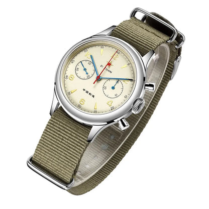 SEAKOSS 1963 Chronograph 42mm 40mm 38mm Sapphire Original Seagull ST1901 Movement With Gooseneck Pilot Men's Mechanical Watches