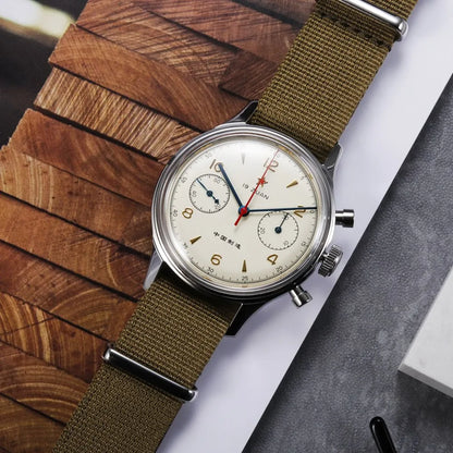 SEAKOSS 1963 Chronograph 42mm 40mm 38mm Sapphire Original Seagull ST1901 Movement With Gooseneck Pilot Men's Mechanical Watches