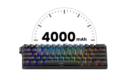 Teclado mecânico Akko MonsGeek FUN60 com interruptores magnéticos 60% Gaming Keyboards Rapid Trigger 0.01mm 8K ARGB HE/TMR personalizado