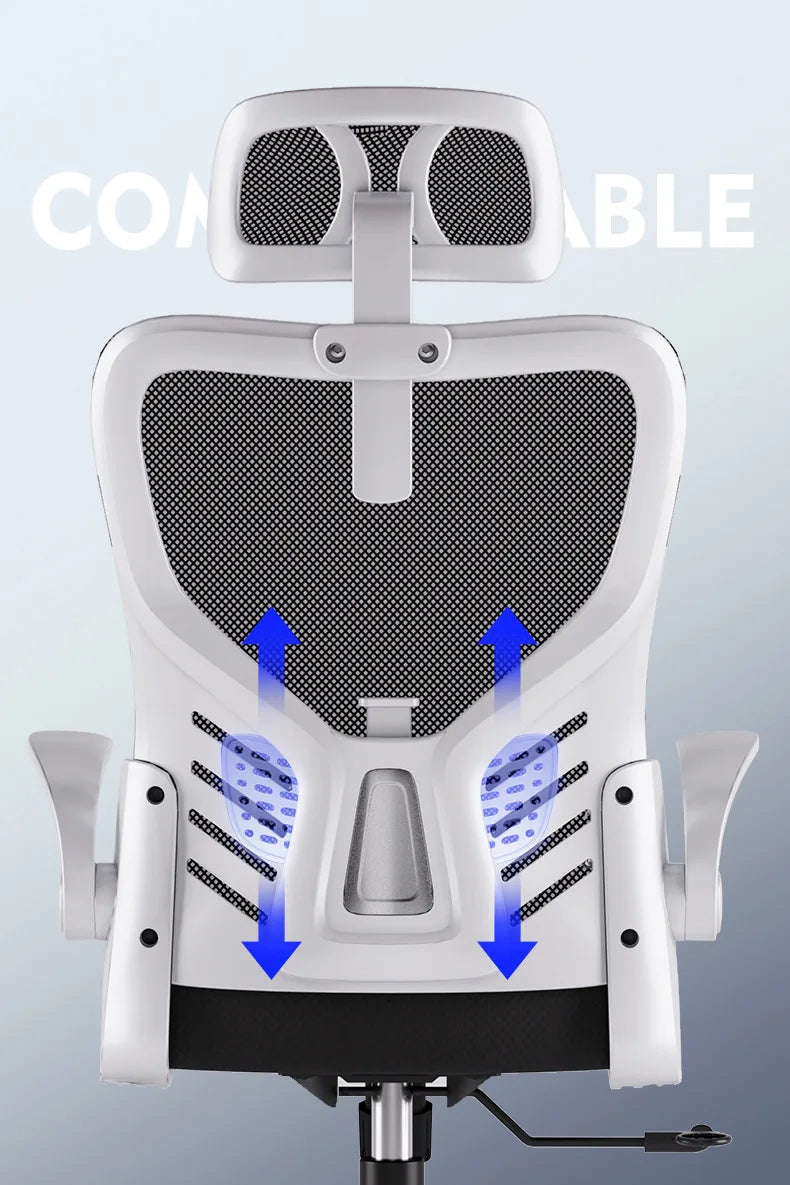 Silla de oficina ergonómica para ordenador, estudio, mahjong, conferencias y dormitorio