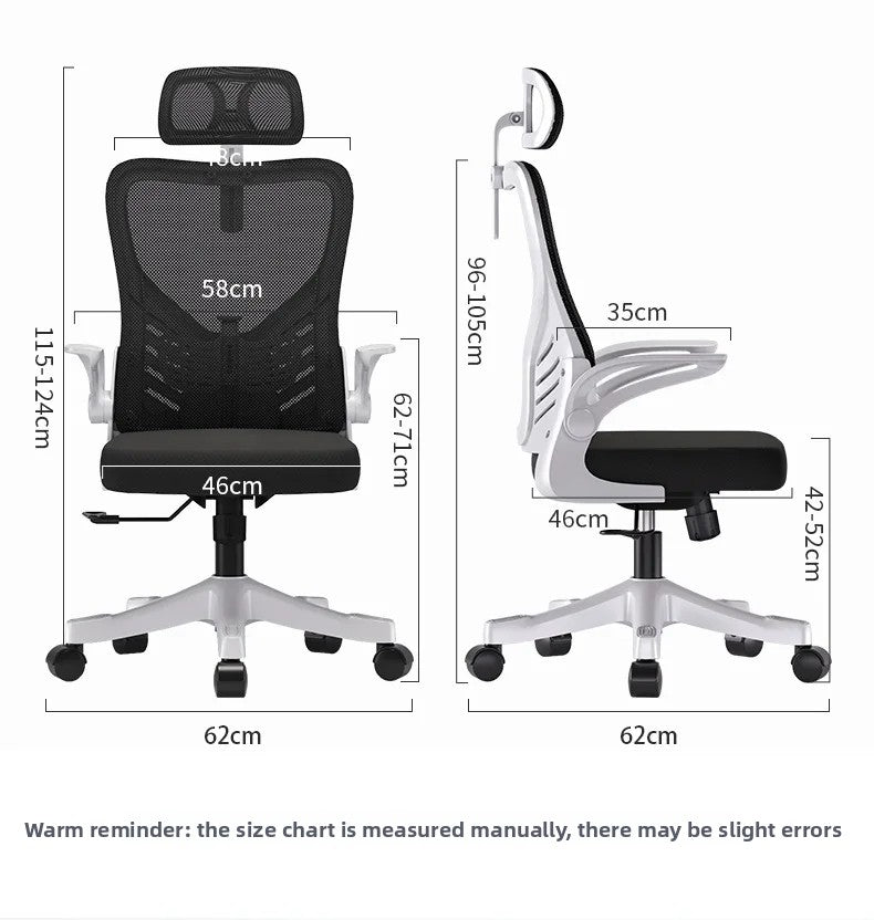 Silla de oficina ergonómica para ordenador, estudio, mahjong, conferencias y dormitorio