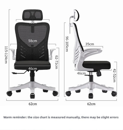 Silla de oficina ergonómica para ordenador, estudio, mahjong, conferencias y dormitorio