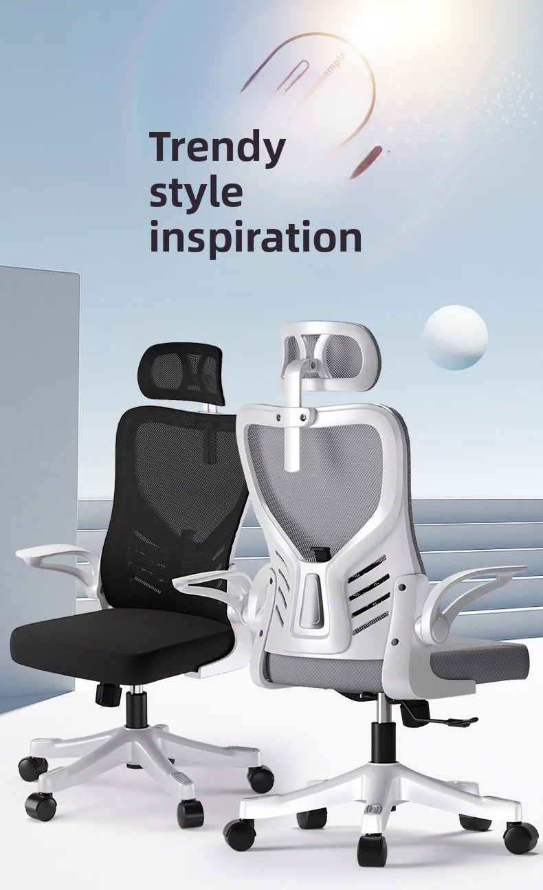 Silla de oficina ergonómica para ordenador, estudio, mahjong, conferencias y dormitorio