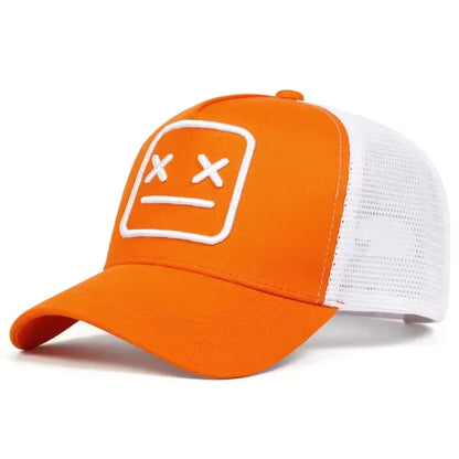 Unisex XX geborduurde baseballpetten met net, verstelbare casual petten, lente- en zomerpetten met zonbescherming voor buiten