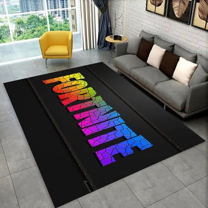 Tapete F-Fortnites Cartoon Game para sala de jogos, quarto, sala de estar, sofá e decoração de entrada de casa, tapete de área antiderrapante para o chão, oferta